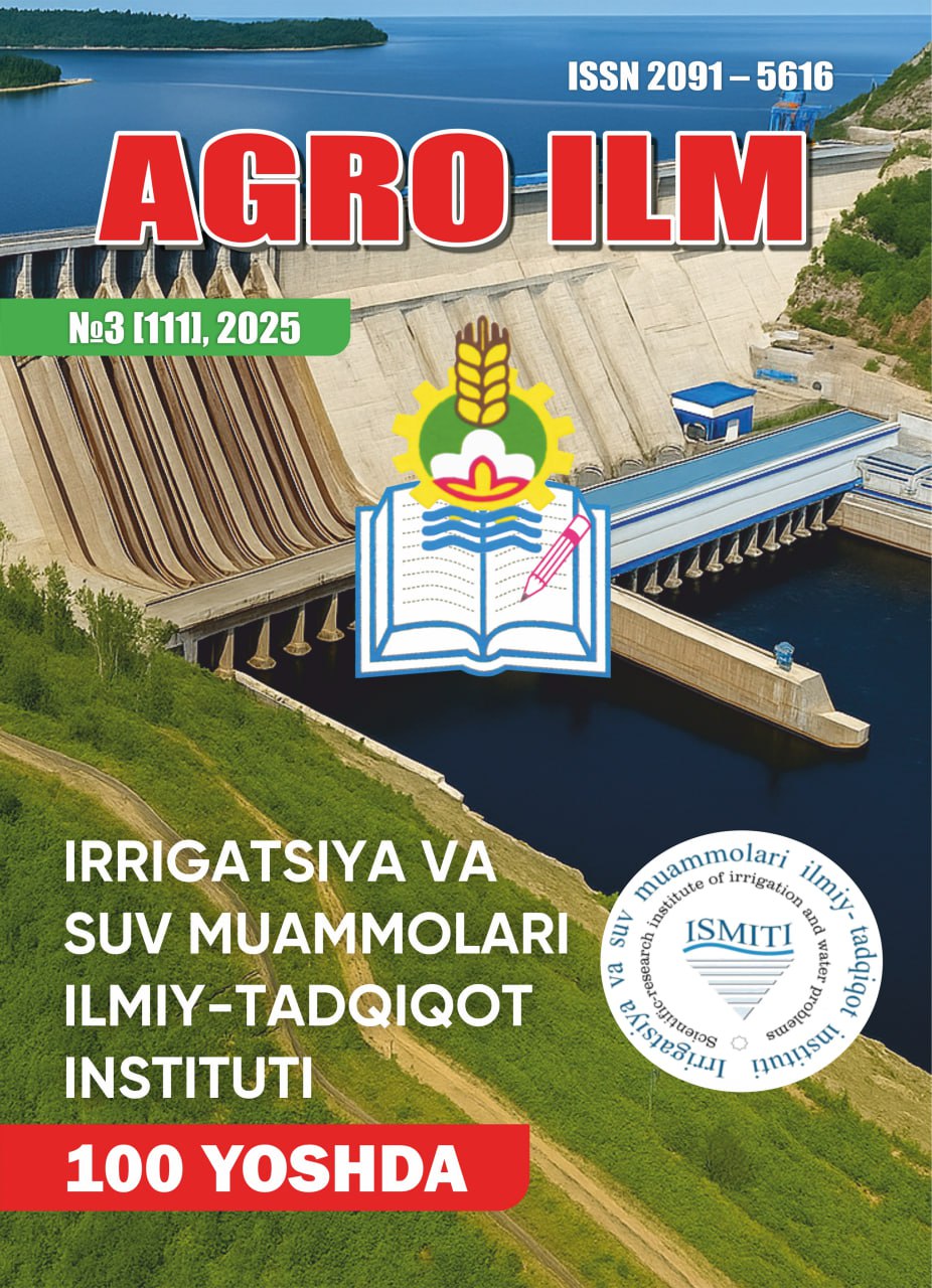 “AGRO ILM” jurnali 3-son [111], 2025