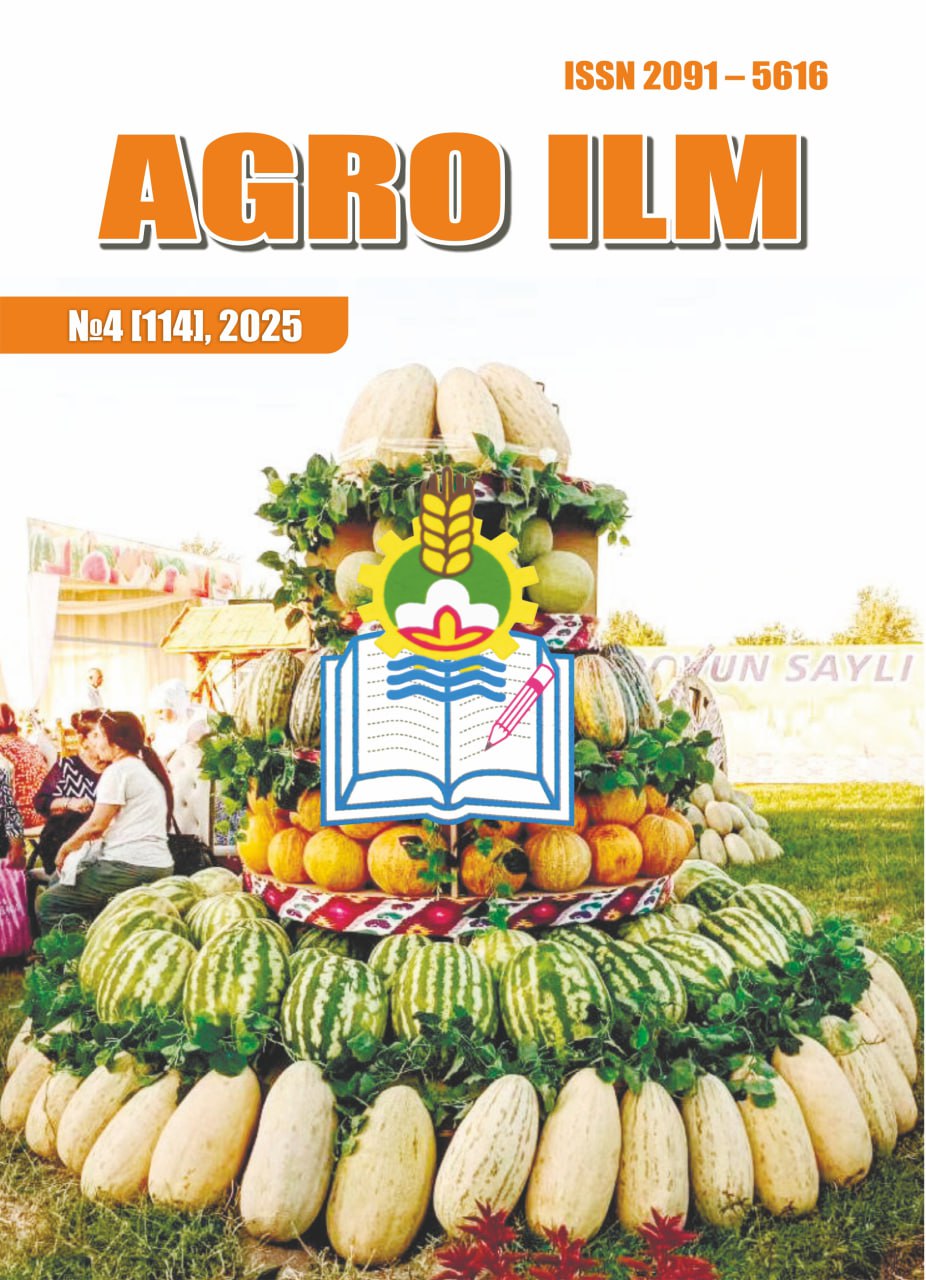 “AGRO ILM” jurnali 4-son [114], 2025